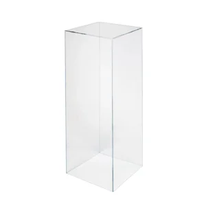 clear transparent plinth