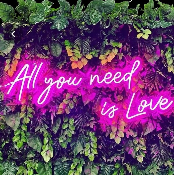 Neon Sign Love Hire