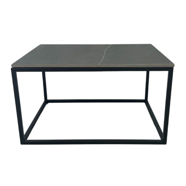 Black Coffee table with Black Marble Top