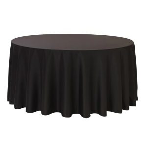 Black Round Linen