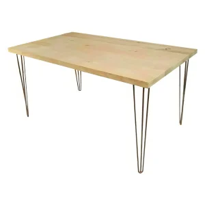 gold hairpin dining table