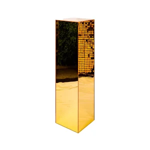 gold mirror plinth