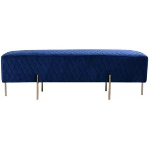 navy blue ottoman bench