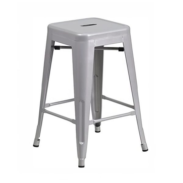 SIlver tolix stool