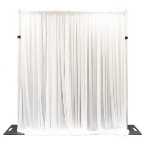 white wedding drapes