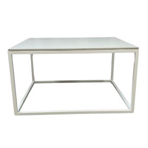 White Coffee Table Hire with White Top