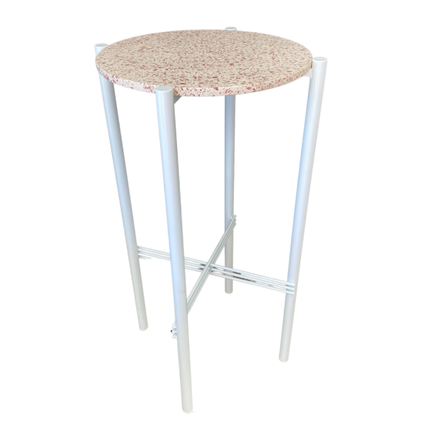 pink terrazzo table