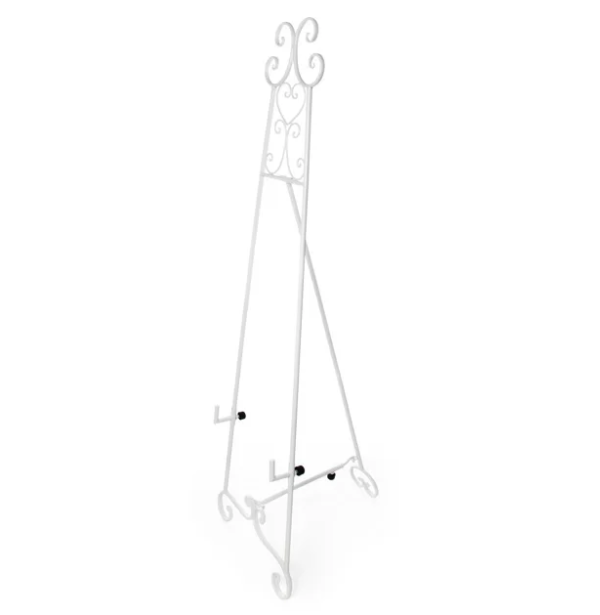 white french easel