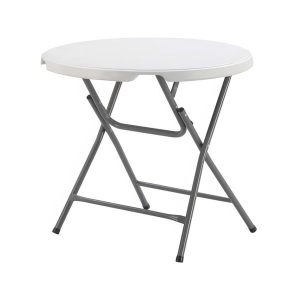 White round cafe table