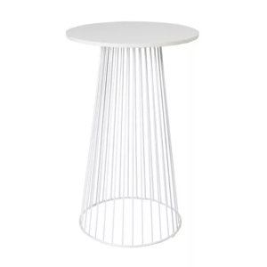 wire cocktail table in white colour