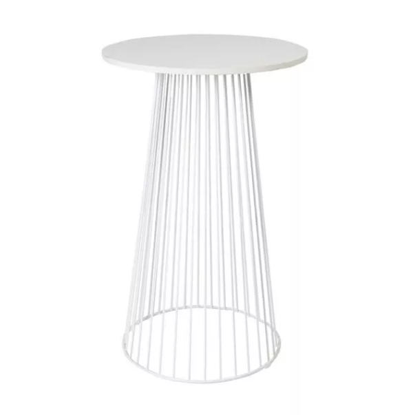 wire cocktail table in white colour