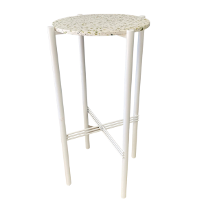 white cross cocktail table